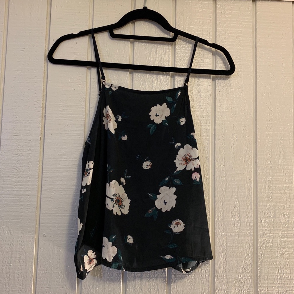 Floral Silk Tank
